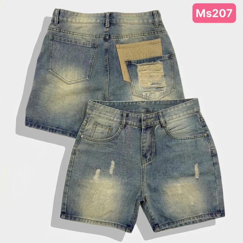 Quần Short Jeans Nam Form Trên Gối, Chất Vải Jean Denim Cao Cấp, Không Co Giãn…