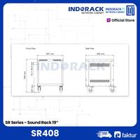 Gambar Rack Audio 8U Depth 450mm Rack Audio Sound System Mixer SR408 INDORACK dari INDORACK IT Networck Cabinet Kota Administrasi Jakarta Utara 3 Tokopedia