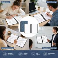 Gambar BITCBae A5 Papan tulis portabel Whiteboard Mini 6IN1 PU Leather - Dengan Spidol dan Kain Penghapus - Dark-Gray dari 76 RIDER & Logo Kota Cirebon 5 Tokopedia