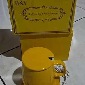 Gelas Keramik Elektrik / Mug Dengan Tatakan Penghangat Elektrik / Set Gelas Keramik / Mug Cangkir Elektrik