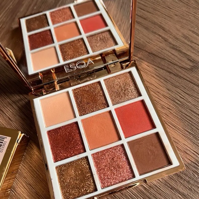 ESQA GODDESS EYESHADOW PALETTE PEACH BRONZE STEEL MAUVE PINK 0