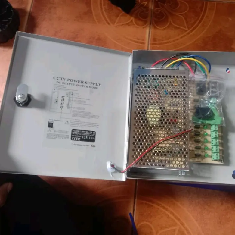 POWER SUPPLAY BOX ADAFTOR CCTV 12 VOLT 10 AMPERE