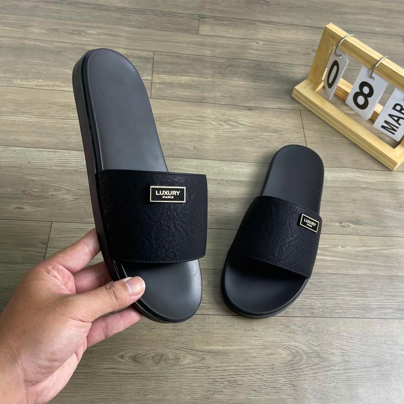 Dép Khâu Quai Dép Da Nam Quai Da Sít size 37 đến 43 - Đế Cao Su Đen Cao Cấp - DéP Quai Ngang Hottrend 2025 Slipper Đế Bằng