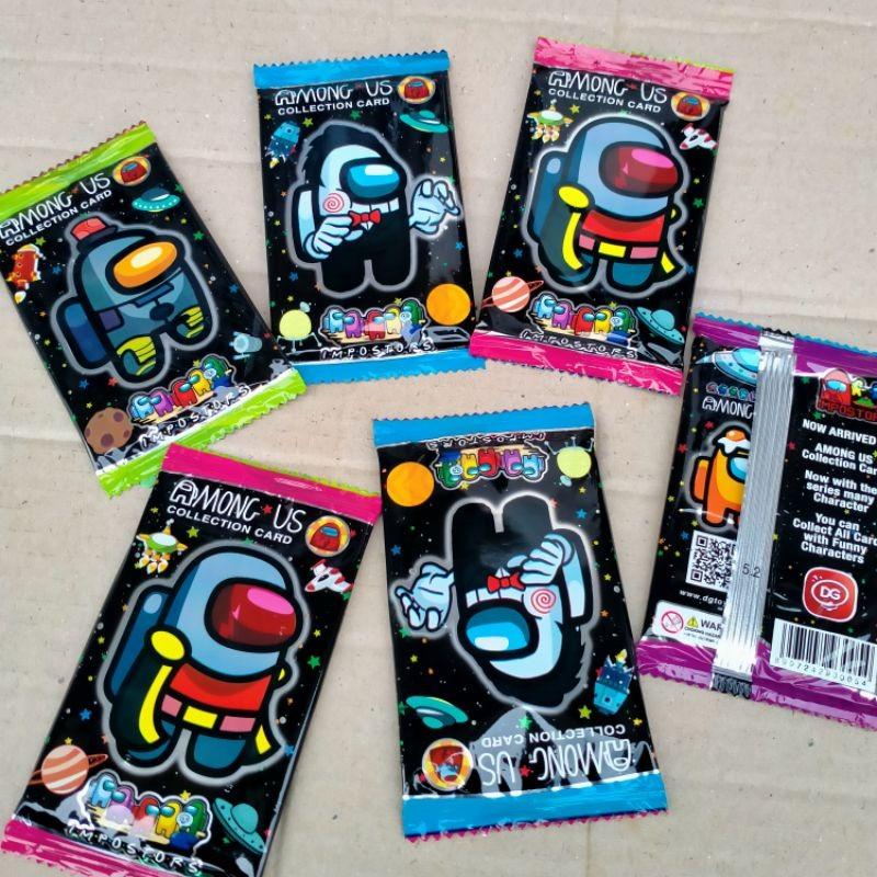 5 Sashet Trading Card Among Us/ Mainan Kartu Trading Card Among Us 0