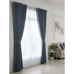 gorden blackout polos doff 12 gelombang 24 ring mewah elegan free tali dan cantolan