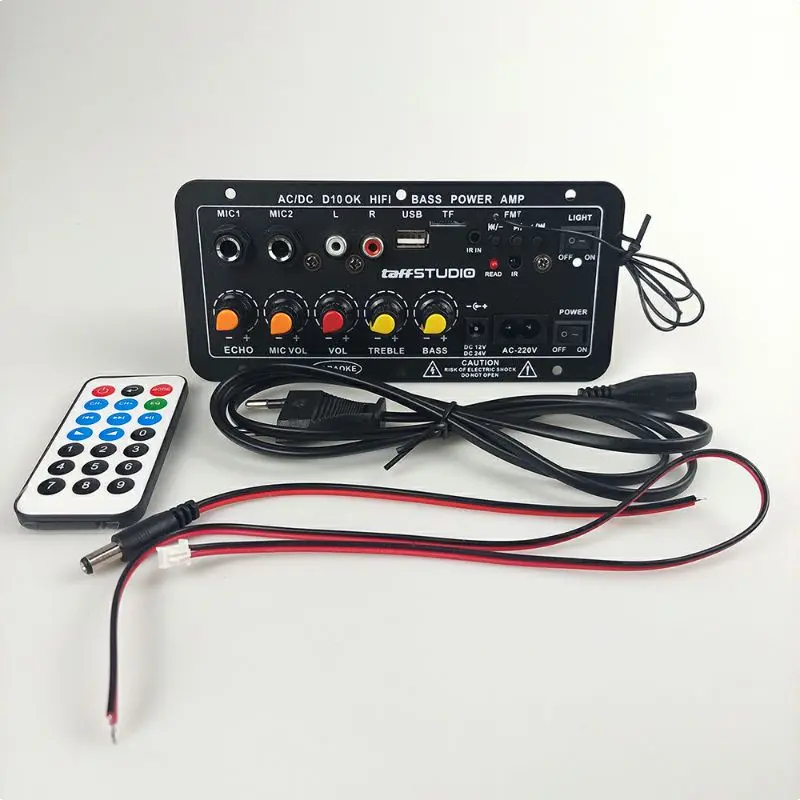 ORIGINAL TaffSTUDIO Amplifier Board Bluetooth karaoke Subwoofer DIY 400W D10