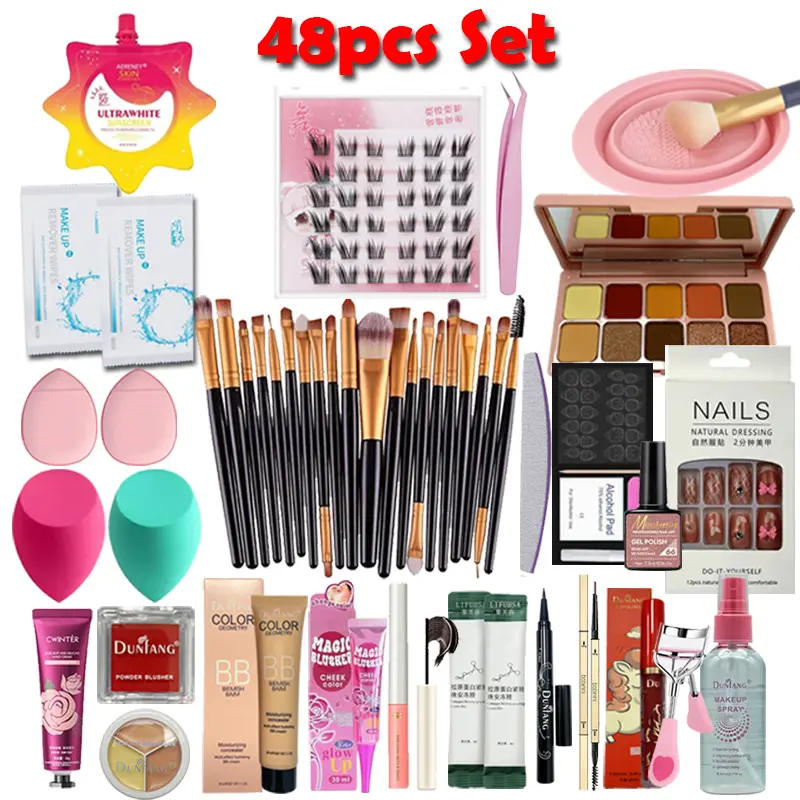 Makeup Set Add NEW 48 pcs DUNFANG Makeup Set Cosmetic Kit BB Cream+Eyeshadow Palette ...
