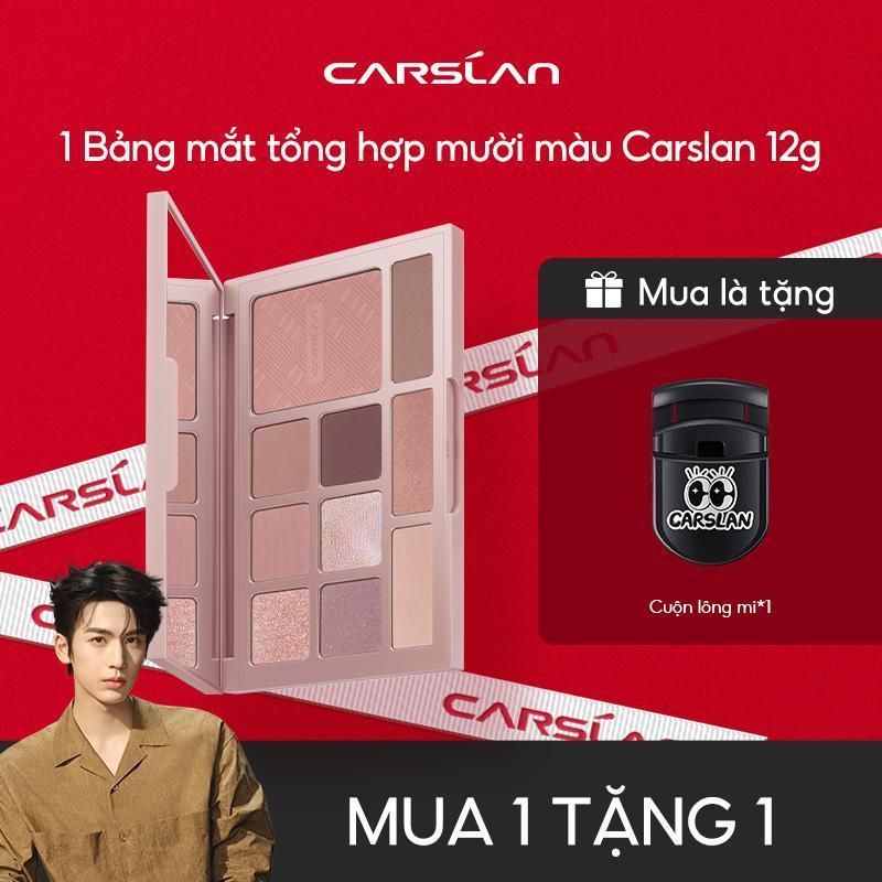 [CFV]Bảng mắt tổng hợp mười màu Carslan, chất phấn mềm mại, tệp da tự nhiên không gây bẩn 18g+[Mua 1 Tặng 2]Cọ phấn mắt*1+son tint serum mini 1g*1 0