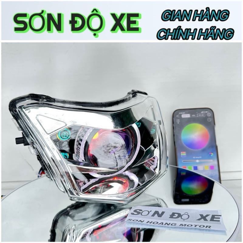  Đèn Led 2 Tầng Wave 50-100-110 Độ Bi Cầu F11 Công Xuất 60W  Mắt Quỷ Đổi màu + Vòng 3D trắng Lắp Đặt Dễ Dàng   Bảo Hành 24 Tháng   