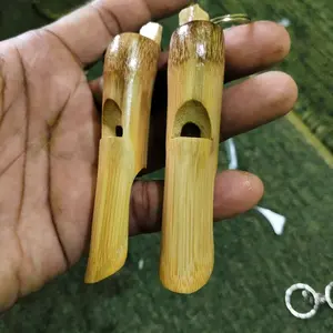 Peluit Bambu Alat Semboyan 41 Model Klasik untuk Kondektur Kereta Api Cocok Sebagai Gantungan Kunci atau Koleksi Outdoor