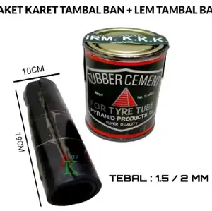 PAKET lem dan karet tambal motor dan mobil Car Tire Ban silicon garansi produsen alat suspensi cungkil kompon