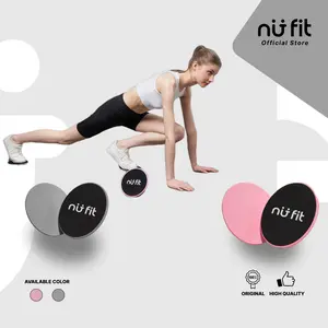 Nu Fit - Core Slider Round / Slider Workout Fitness Alat Olahraga Alat Olahraga Otot Perut