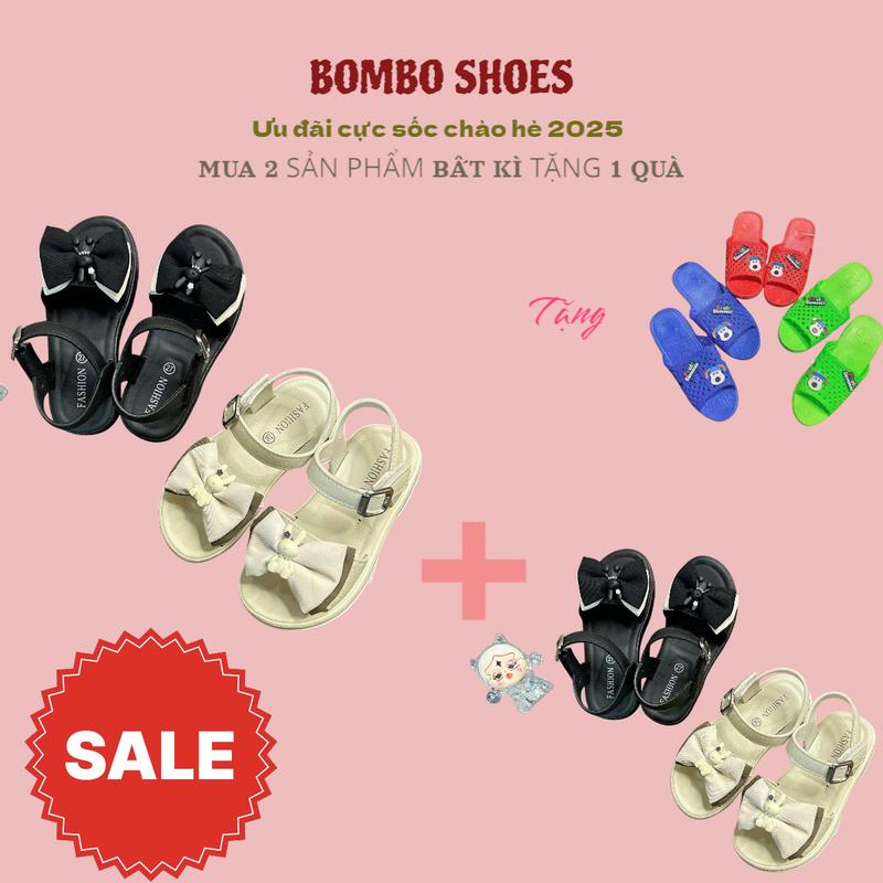 CHƯƠNG TRÌNH HÈ 2025- MUA 2 SẢN PHẨM BẤT KÌ TẶNG 1 ĐÔI DÉP TỔ ONG STICKER- Sandan Bé Gái Nơ Thỏ Siêu Xinh Mới Nhất 2024 Đủ sz 25-39 Sandal Dép Sandal Voi của trẻ em 10 tuổi giày cao gót cho lớp 5 dép  trẻ  em  lớp  4