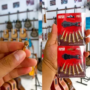 Knip Gitar Pin Bridge Gitar Paku Bridge Gitar Fullset Saddle Sadel Gitar