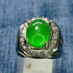 giok burma ring alfaka micro setting