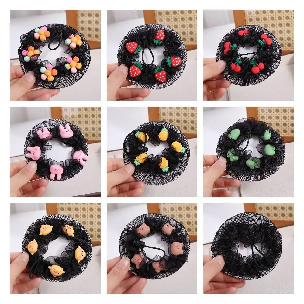 Accessories Adjustable Girls Elastic Hair Net Breathable Mesh Fashion Headdress Ballet Hair Net Ornaments Cute Hair Bun Cover Kids
