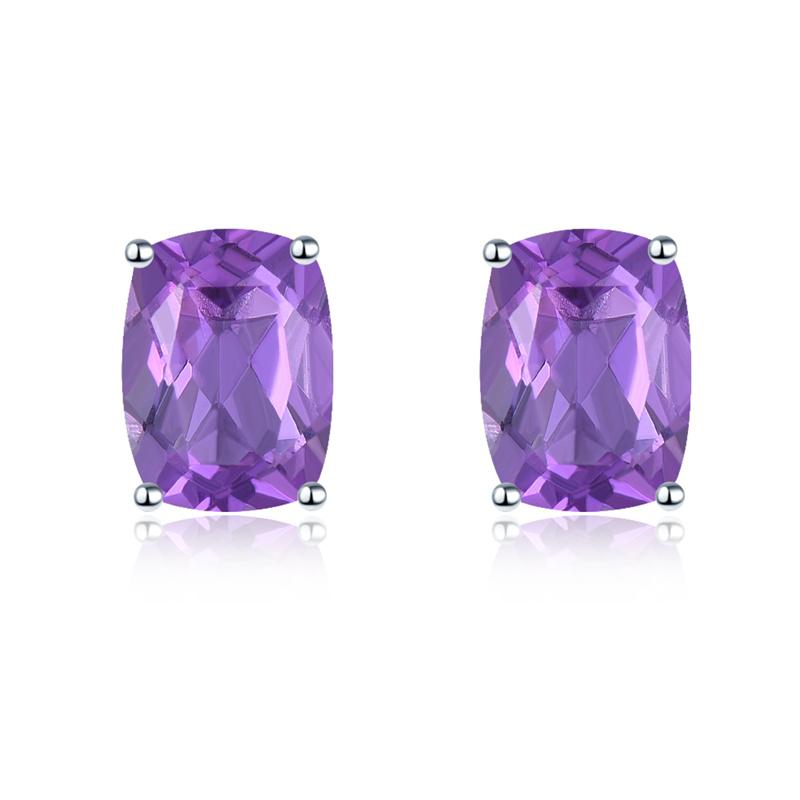 Product Introduction of 2.6ct Peridot Garnet  Solid 925 Sterling Silver Stud Earrings Genuine Gems Vintage Fine Elegant Jewelry for Women New 5