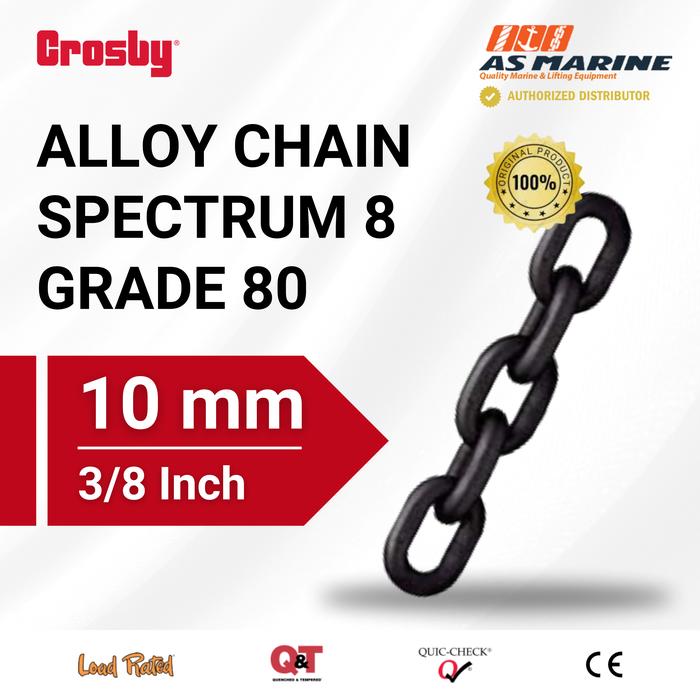 Chain Baja Promo CROSBY USA Alloy Chain / Rantai Baja 10 mm 3/8 Inch Spec 8 Grade ...