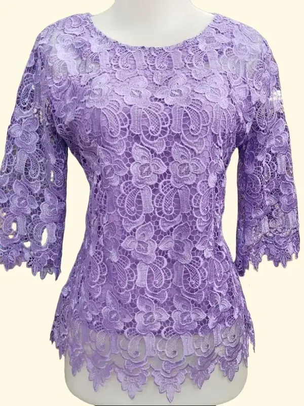 Atasan blus brokat hoki cantik 2