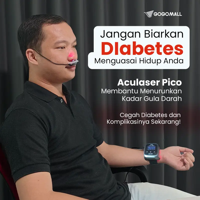 (PROMO LIVE) ACULASER PICO - Alat Terapi Stroke Diabetes Hipertensi Kolesterol Tinggi Teknologi Low-Level-Laser 7