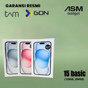 (ASM X ROBI) iPhone 15 128 & 256gb Garansi Resmi TAM/GDN 1Th