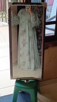 Product Review of Moana Set Hijab Segiempat Gamis Wanita Muslim Mewah Ceruty Babydoll Printing Mix Tille Tutu Cantik from أ**ن 3