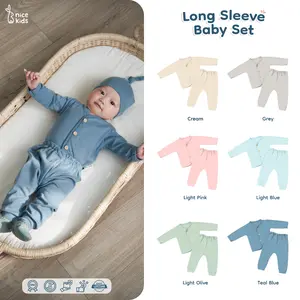 Nice Kids - Long Sleeve Baby Pajamas Set (piyama anak Bayi/setelan anak bayi) Bayi Cotton