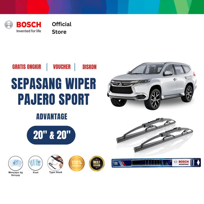 Gambar Bosch Sepasang Wiper Mobil Mitsubishi Pajero Sport Advantage 20 dan 20 Inci dari Bosch Automotive Kab. Bekasi Tokopedia