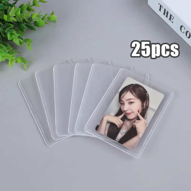 25pcs Sleeve Card Pokemon Pelindung Kartu Case - Bahan Tebal Transparan DIY Gaming Trading Card HD Plastic Collect Holder 0
