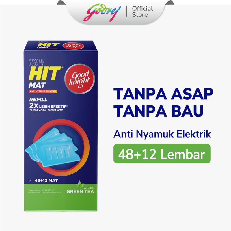 Hit Mat Green Tea 48+12's - Obat Nyamuk Elektrik - Shop | Tokopedia