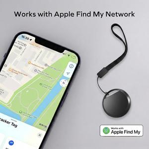 AirTag対応 スマートタグ GPS紛失防止トラッカー、子供・鍵・財布・荷物管理に最適、超軽量＆超小型、Apple「探す」アプリ対応（iOS専用）Bluetooth紛失防止タグ