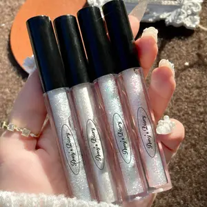 Eyeshadow Liquid Satin Glitter Cair Shimmer Pearl and Light With Highlight Beauty Make Up Lasting