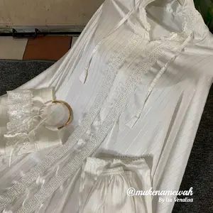 Mukenamewah / Mukena Madinah Sutra / mukena sutra metalik/ mukena premium / mukena mewah Muslim