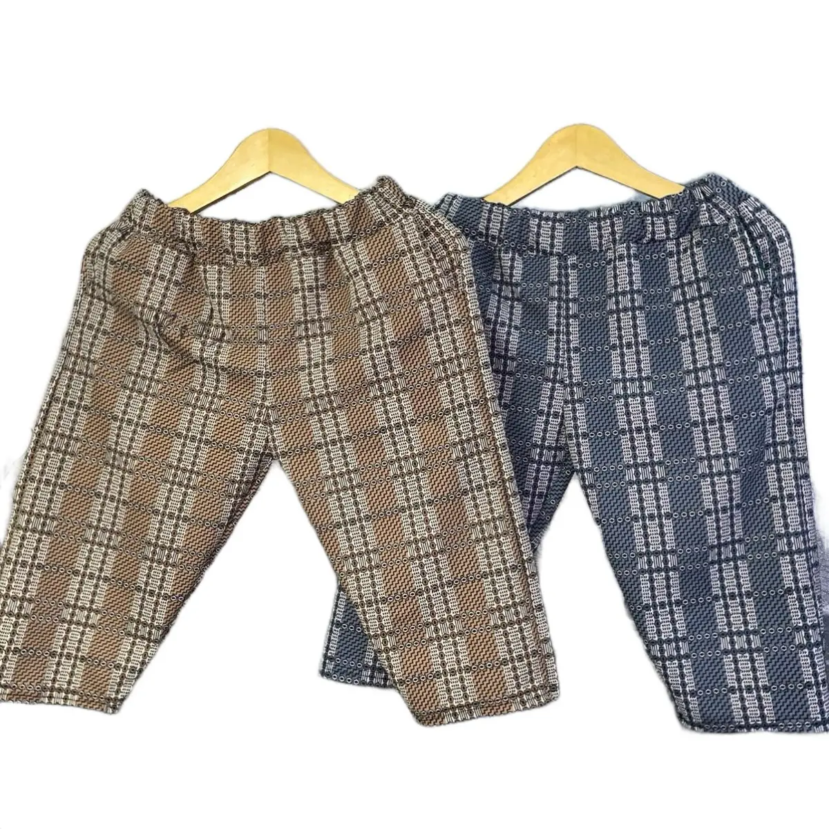 5 Pcs Celana Luna Pendek Wanita Kotak Shorts Katun Linen Santai Linen Santai Santai Dewasa Cewek Hitam Motif
