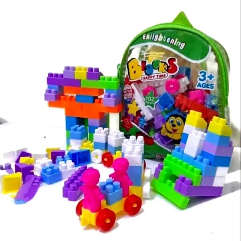 Mainan Edukasi Blok Susun Isi 114pcs, 102pcs, 78pcs Block Susun Edukasi Anak Toys 5