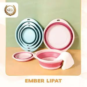 GHL - Baskom Lipat Serbaguna Dengan Tiga Pilihan Ukuran Kecil Sedang Dan Besar