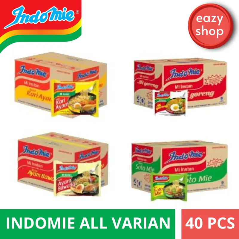 [40 Pcs] Indomie Semua Varian Dus Isi 40 Rasa Soto Goreng Ayam Bawang Kari Instan Food 0