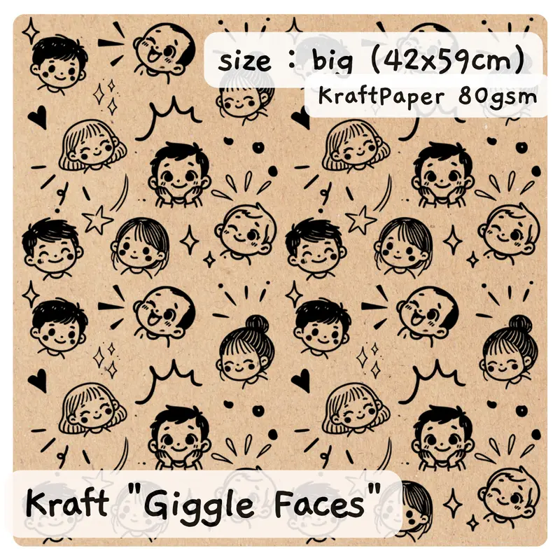 Kertas Kado Aesthetic Kraft Paper - Gift Wrap Aesthetic - Kertas Kado Samson 4
