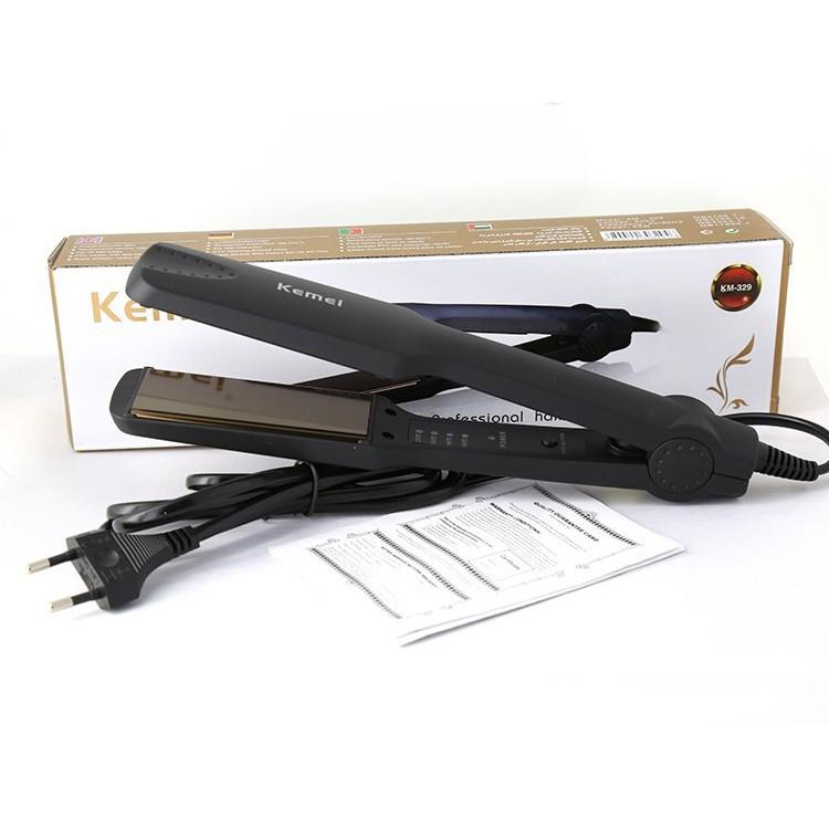 Máy Duỗi Tóc Mini Kemei 4 Mức Nhiệt Tạo Kiểu Đa Năng (thẳng, xoăn, uốn cụp) Bảo Vệ Tóc Không Hư Tổn