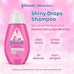 JOHNSON'S Active Kids Shiny Drops Shampoo - Sampo Anak 200 ml Sabun Bayi