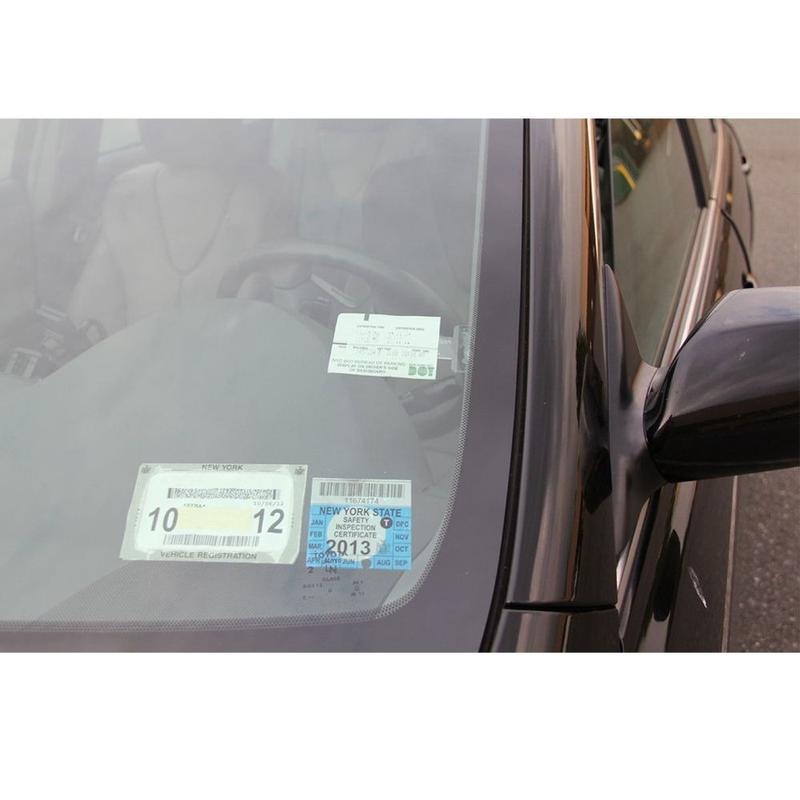New Plastic Ticket Permit Holder Window Kit Practical Card Holder Stickers Clear Windscreen Ticket Receipt Permit Car Accessories 4