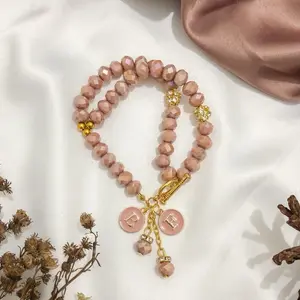 Gelang Tasbih Simple 2in1 kristal Multifungsi Tersedia banyak warna 33 Butir | Free Box