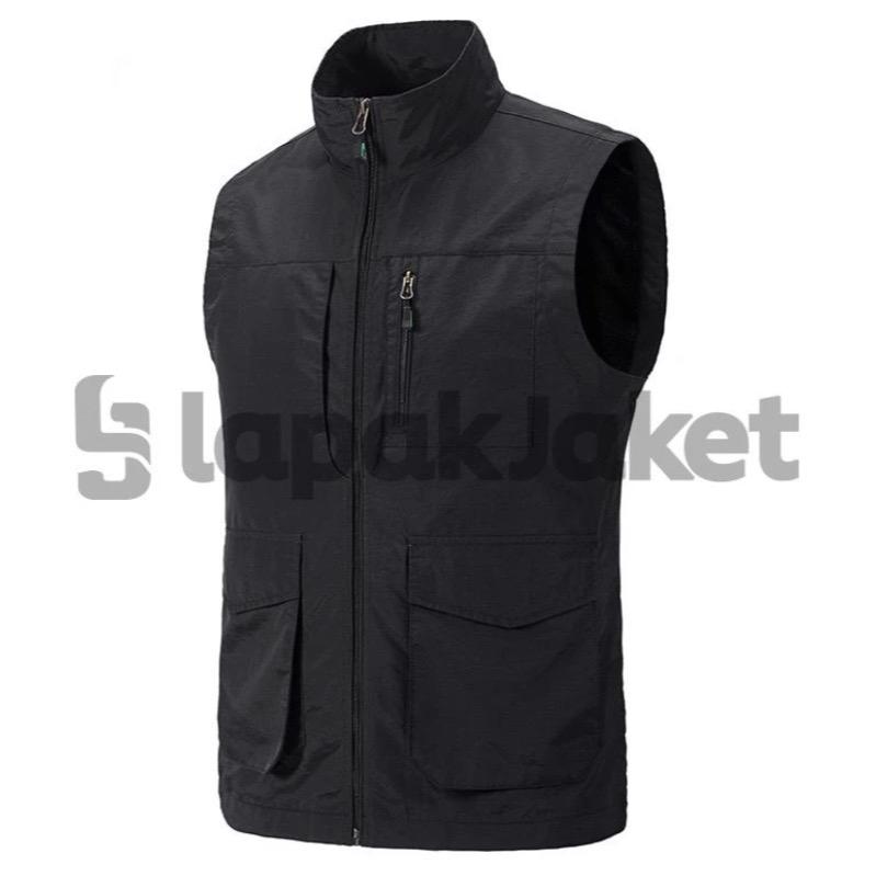 Lapakjaket/rompi vest pria outdoor/ rompi lapangan/rompi kerja/rompi casual Abu Navy Formal 1