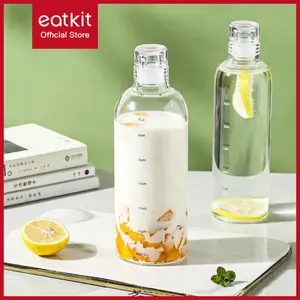Eatkit Bottles Minum 500ml dan 750ml Botol Air Sederhana Olahraga Bebas BPA Peralatan Dapur Kitchenware