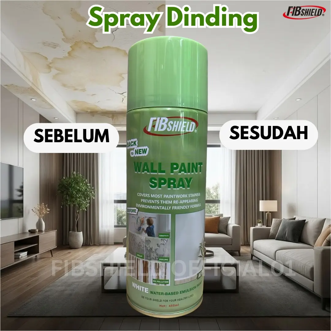 [INSTAN] Wall Paint Spray Cat Semprot Dinding - Menutup Nods & Jamur Sempurna Tahan Air & Cepat Kering Tidak Berbau Spray Botol Membersihkan Paint Wall spray paint