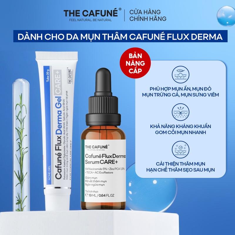  Tinh Chất Serum cho da dầu mụn thâm mụn lỗ chân lông to Cafuné Flux Derma Serum 19ml 