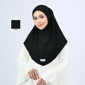 KENAN - Daily Hijab Instan Bergo Nonped Jersey Size S / Size M / Size L