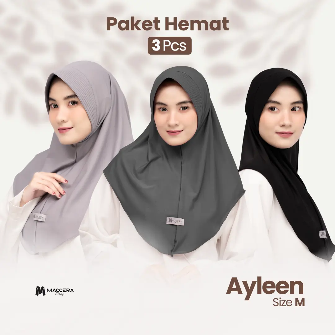 PAKET HEMAT 3 HIJAB BERGO PET AYLEEN SIZE M - BERGO SPORT DAILY PET JERSEY - MACCERA PAKET HEMAT 3 HIJAB BERGO PET AYLEEN SIZE M - BERGO SPORT DAILY PET JERSEY - MACCERA