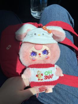 Product Review of DM Labubu pendant christmas cape baby clothes labubu biscuit man sweater Christmas hat for labubu cloth decoration from c**️ 0