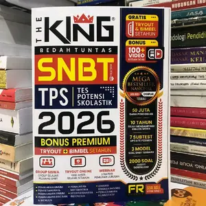 The King Buku The King Bedah Tuntas SNBT TPS 2026 Bonus Premium Tryout & Bimbel Setahun 100 Video Mega Bestseller Nasional